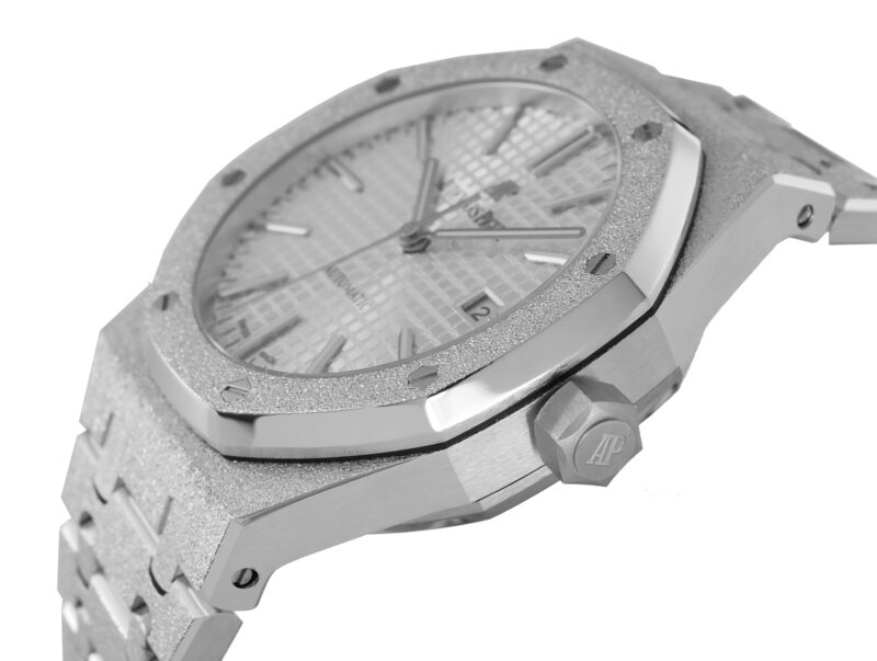 Audemars Piguet Royal Oak frosted silver 41mm – Bild 6