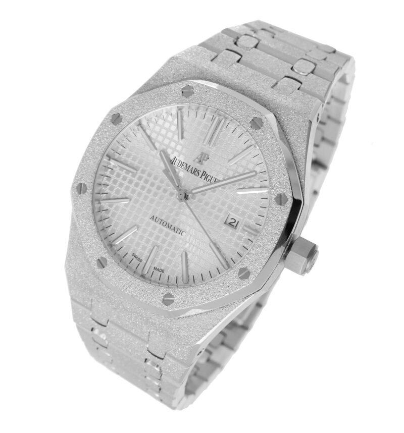 Audemars Piguet Royal Oak frosted silver 41mm – Bild 5