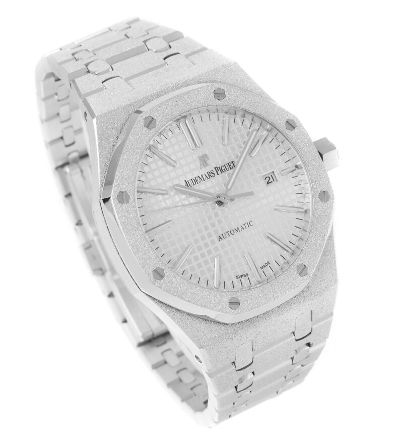 Audemars Piguet Royal Oak frosted silver 41mm – Bild 4