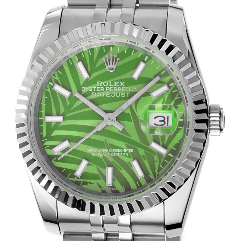 Rolex Datejust 36mm 2023 Palm Green Jubilee