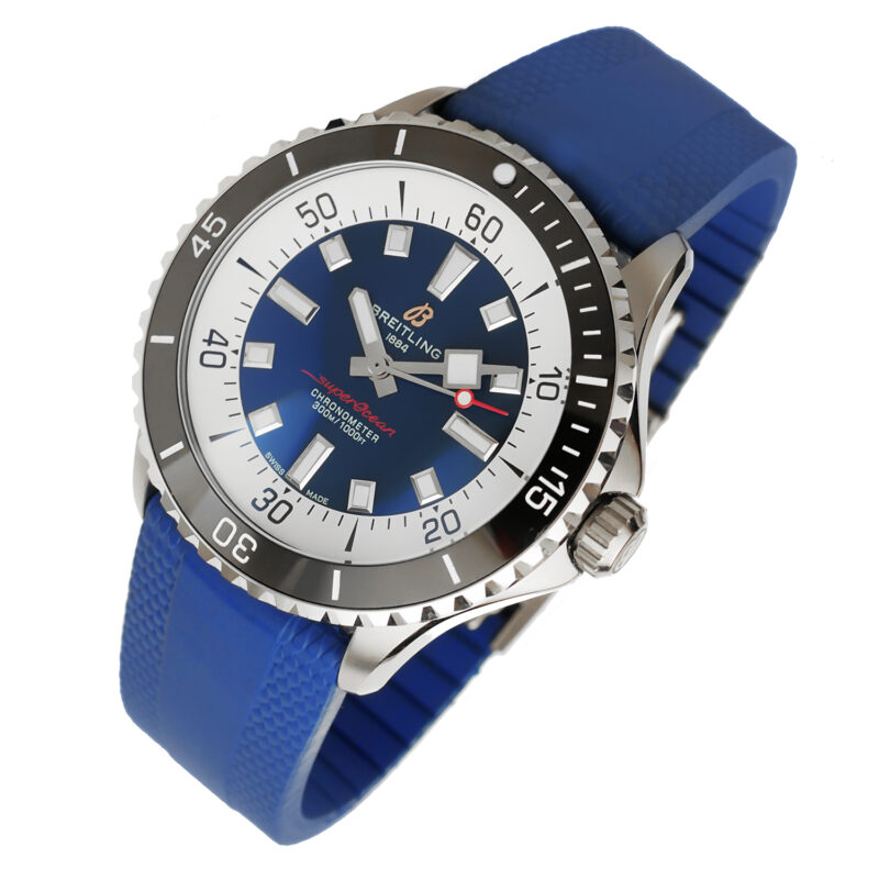 Breitling Superocean Automatic 44 Zifferblatt blau – Bild 9