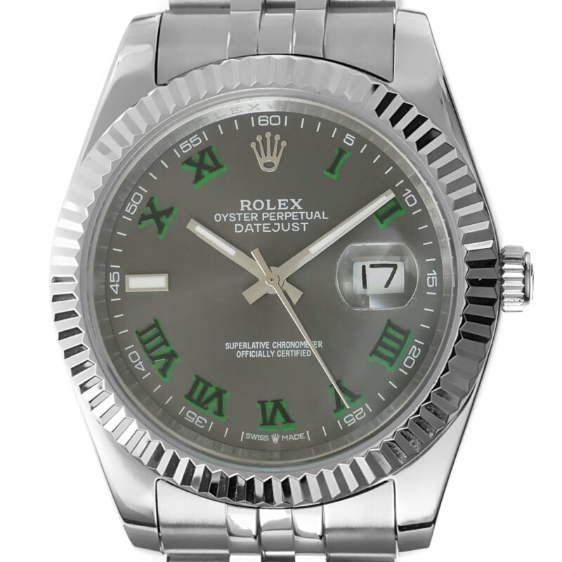 Rolex Datejust 41mm Oystersteel / Weissgold Wimbledon