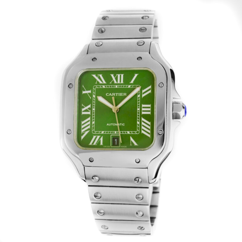 Cartier Santos de Cartier 2023 Zifferblatt grün – Bild 3