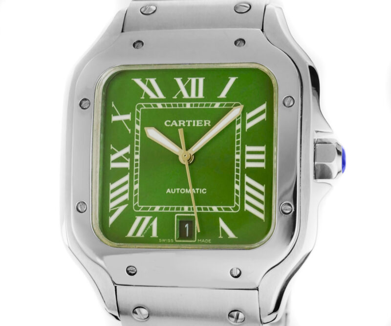 Cartier Santos de Cartier 2023 Zifferblatt grün