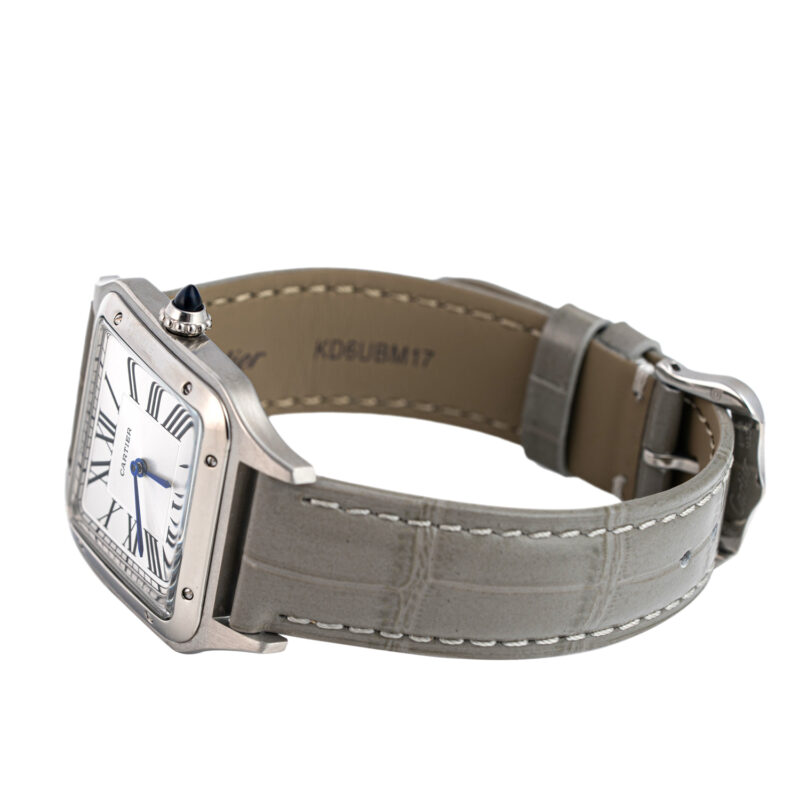 Cartier Santos Dumont beiges Lederband – Bild 10