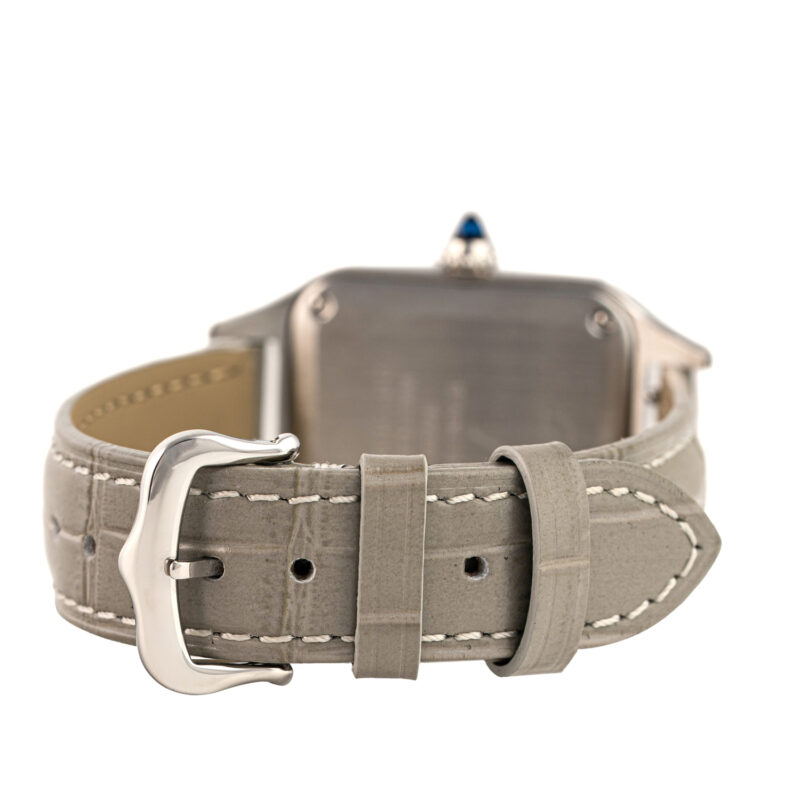 Cartier Santos Dumont beiges Lederband – Bild 8