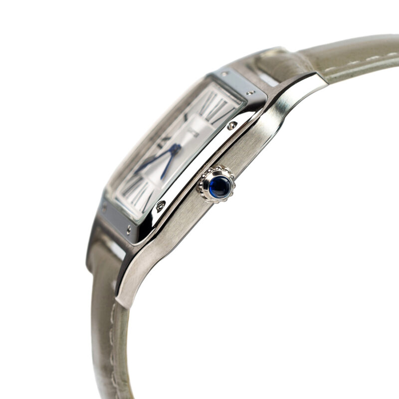 Cartier Santos Dumont beiges Lederband – Bild 5