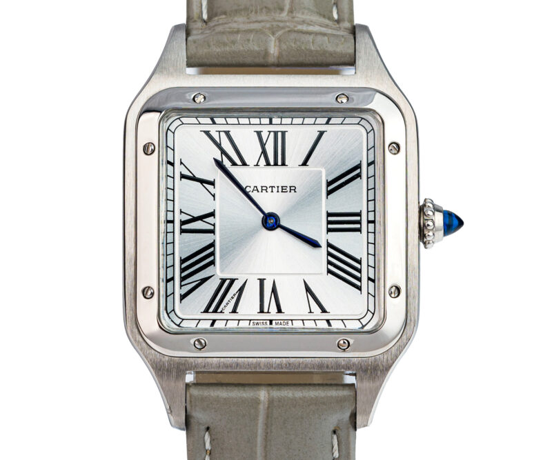 Cartier Santos Dumont beiges Lederband