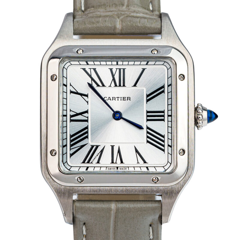 Cartier Santos Dumont beiges Lederband