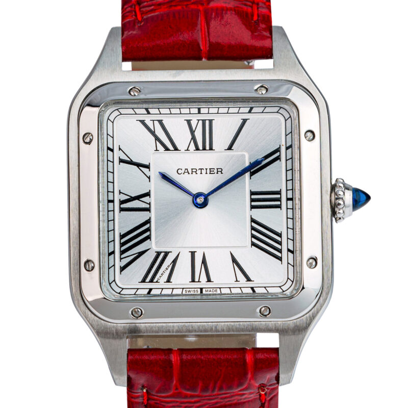 Cartier Santos Dumont rotes Lederband