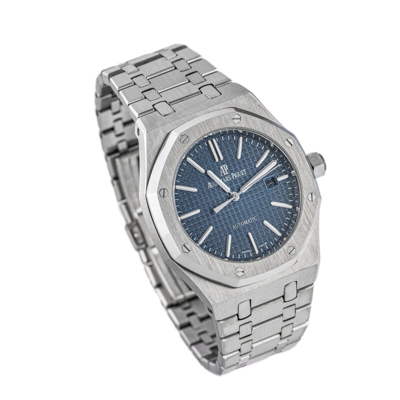 Audemars Piguet Royal Oak Selfwinding 15400st blau – Bild 6