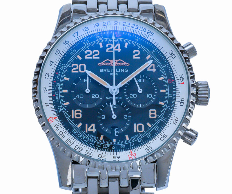 Breitling Navitimer Cosmonaute Chrono schwarzes Zifferblatt