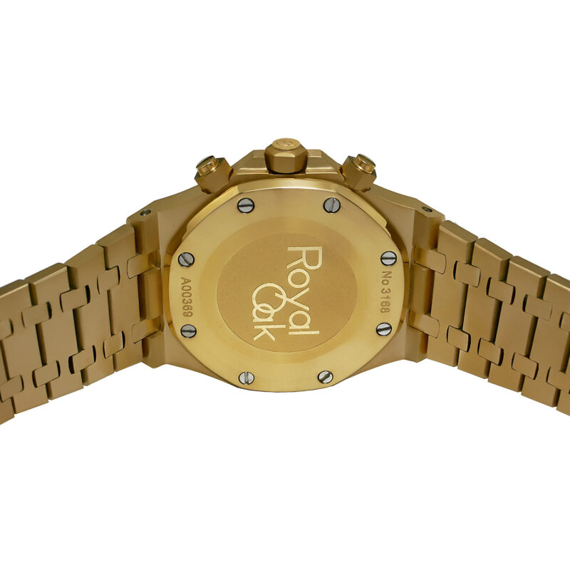 Audemars Piguet Royal Oak Chrono 18k gold schwarzes Zifferblatt – Bild 8