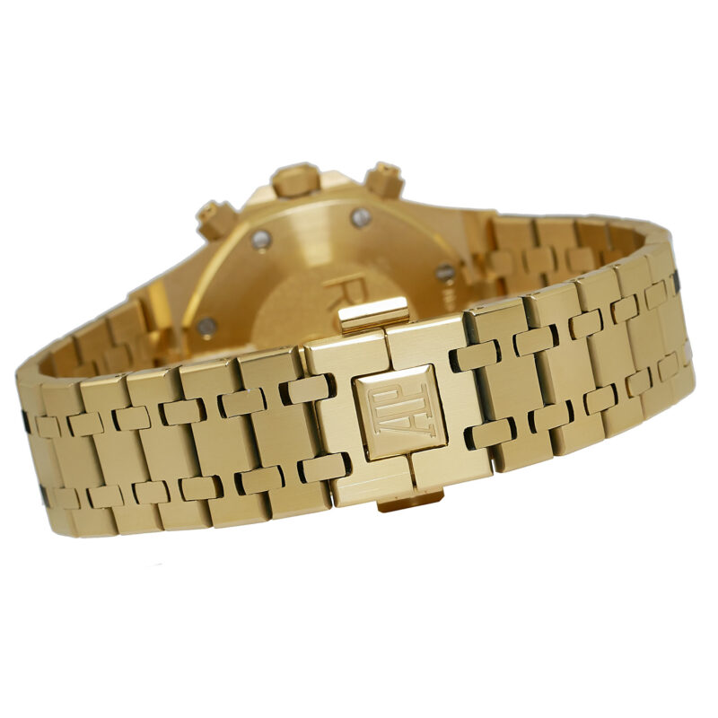 Audemars Piguet Royal Oak Chrono 18k gold schwarzes Zifferblatt – Bild 6